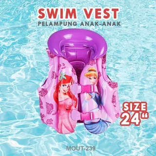 Swim Vest Rompi Pelampung Anak Karakter pengaman berenang karet