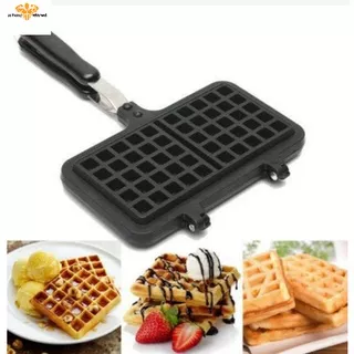 cetakan wafel/Alat pembuat wafel/Peralatan dapur/Membuat makanan ringan/Mini maker waffle elektrik / mesin pembuat waffle pizza mini non stick