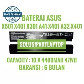 ORIGINAL BATERAI ASUS X501 X401 X301 X401U A42-X401 X501A X501U A41-X401 A32-X401