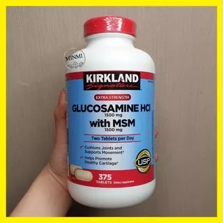 Kirkland Glucosamine HCL 1500mg MSM 375 tablets