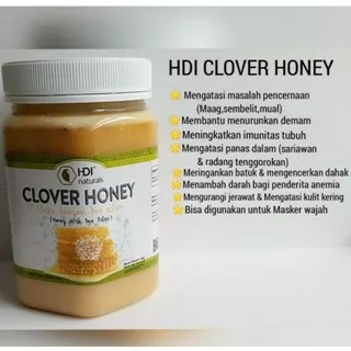 Clover honey madu HDI Original 250 gr 500 gr 1 kg