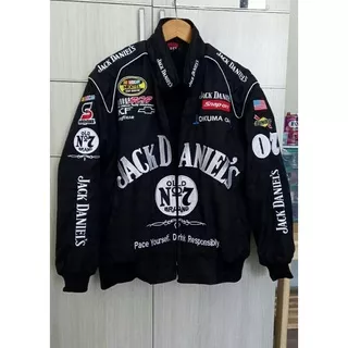 Jaket Jack Daniels - Old No 7 Brand - Vintage - Touring - Sunmori - Nascar Jacket - Racing Team - Goodyear - Waterproof - Kualitas Premium - COD - Promo Murah Flash Sale