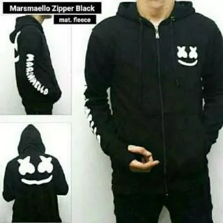 Jacket Dj Marshmello Black / jaket hitam hoodie