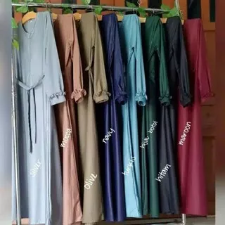 GAMIS TOYOBO REMPEL ATAS /BUSUI/SAKU KANAN SIZE LENGKAP S M L XL XXL XXXL / WARNA BANYAK GAMIS PESTA MURAH