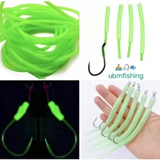 1 Meter/10pcs Umpan Selang GID Glow in the Dark? Umpan gid | Umpan Luminous tube glow bless selang karet gid fluorescent bukan karet bakar heat shrink Umpan Pancing Selang Luminous SELANG BAKAR GID / SELONSONG BAKAR GID / HEAT SHRINK GID ASSIST HOOK