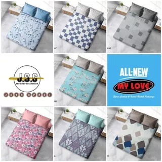 Sprei all new my love ukuran 200x200 T30 motif terbaru