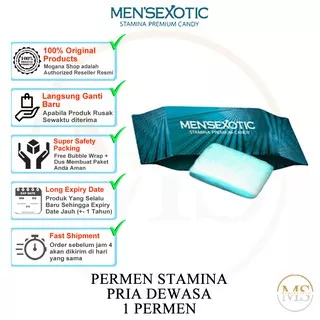 MENSEXOTIC CANDY PERMEN STAMINA VITALITAS DEWASA 1 PCS ORIGINAL