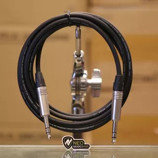 Headphone Amplifier Cable 1M 1/4 TRS to Same, Balanced Interconnect