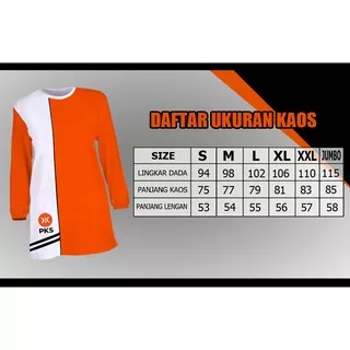 Kaos PKS baru akhwat tunik orange