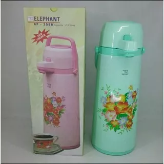 Termos Pencet Elephant AP-2500 / Air Pot Vacuum Flask 2.5 Liter / Termos Air Panas Pompa 2,5 Liter