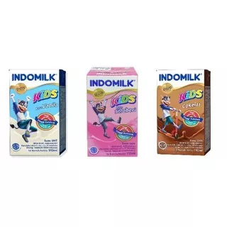 Indomilk Kids Susu UHT Rasa Strawberry / Coklat / Vanila