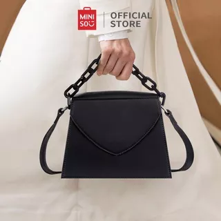 Miniso Official tas hp wanita tas selempang Rantai Mini Pocket Sling Bag Tote Bag Handbag Shoulder Bag Pesta Bahan Kulit PVC Leather Premium taskorea/Tas handphone/pocket hp