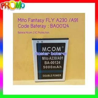 BATERAI MITO A230 MITO A91 FANTASY FLY CODE BA00124 DOUBLE IC PROT