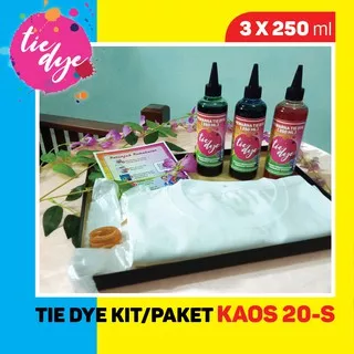 Tie Dye Starter Kit / Pewarna Tie Dye Paket / Pewarna Kaos Tekstil / Kaos 20s / Tie Dye Kit