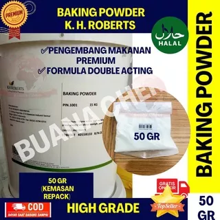 Baking Powder KH Roberts 50 Gram / Baking Powder Double Acting