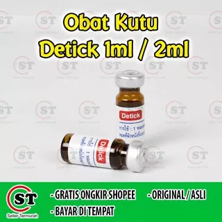 Obat Kutu kucing Detick Obat Tetes 1ml / Obat Kutu Detick 1 ml Anjing Kucing Dog Cat 1 Pcs 2ml