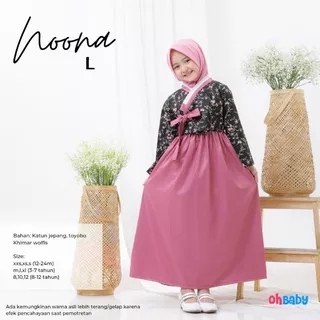 OHBABY HANBOK BLACK PINK ANAK 3-7 TAHUN