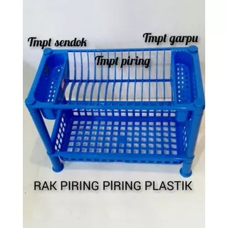 [Shinpo] Rak piring plastik 2 susun rak piring tiny Shinpo SIP-827