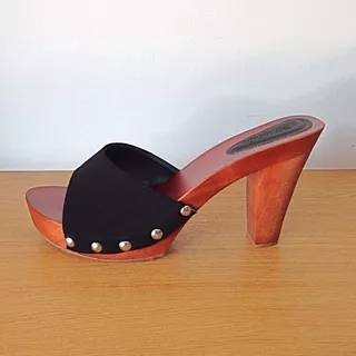 Sandal wanita/heels/high heels/Sandal kayu/kelom/arunni/kkp tg