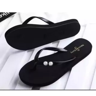 Sandal jepit flat mutiara simple BEST SELLER