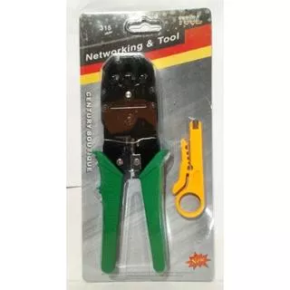 Tang Crimping Tool Multi Fungsi Ou Bao RJ45+RJ11+Cutter