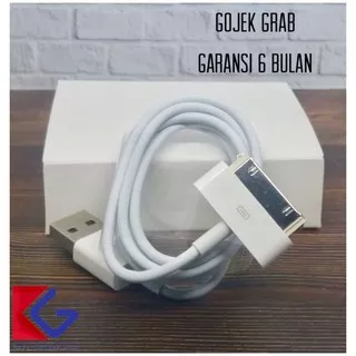 Garansi +100% Original(no Oem) Usb Kabel Data 30 Pin Iphone 3gs|4|s Ipad Ipod