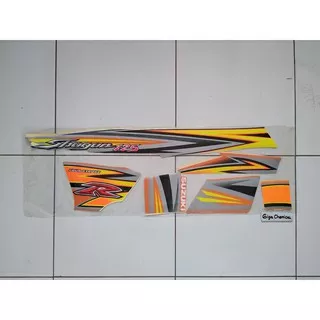 Striping Sticker Lis Suzuki Shogun 125 2005 2006 Silver Orange