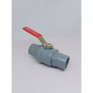 Ball valve Stop kran Keran PVC Gagang Besi 3/4 inch