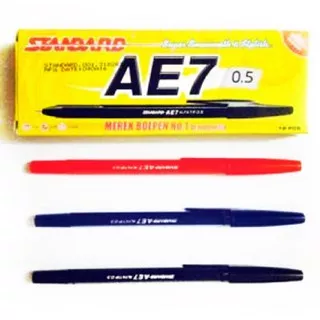 Pulpen standard AE7 HITAM MERAH BIRU / PEN STANDARD MERAH / PEN STANDARD BIRU / PEN STANDARD HITAM