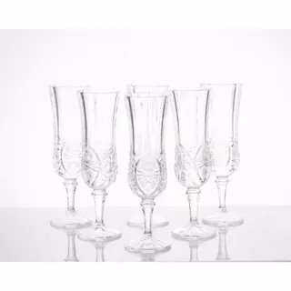 Gelas Kristal Wine Panjang / Gelas Pesta / Gelas Wine Kristal 1 set isi 6 pcs