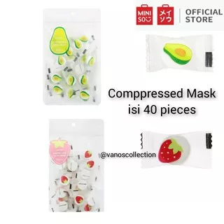 Miniso Compressed Facial Mask / Masker Wajah isi 40