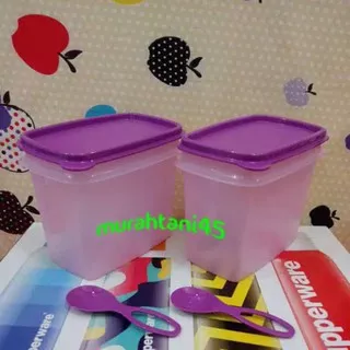 wadah gula shelf saver ungu tupperware ( 2 pc )