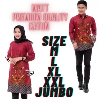 Promo FREE ONGKIR COUPLE BATIK MODERN Batik Gubuk Kn Size M L XL XXL JUMBO