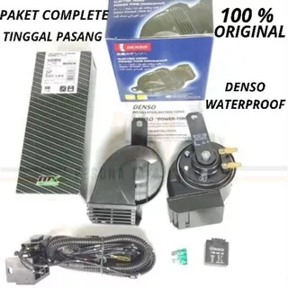 (denso) klakson kelakson tlakson keong sepasang 12 volt waterproff original motor-mobil, nmax, pcx, adv, vixion, satria fu, megapro, r15, cbr150r, cb150r, mt25, r25, cbr150r, klx, xmax 250, ninja 250r, megapro