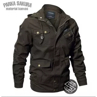 Jaket Parka Sensor Pria  Wanita outer  Militarry Army Mantel