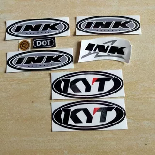 Stiker Helm INK CX22 INK Centro KYT Helm Half face Full Face Full set DOT Logo