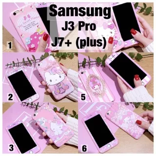 Softcase 360 pinky case Samsung J3 Pro melody hello kitty