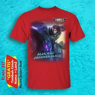 KAOS MOBILE LEGEND ALUCARD OBSIDIAN BLADE UNTUK SEMUA UMUR / T-SHIRT NEW ALUCARD OBSIDIAN BLADE