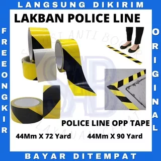 Lakban Police Line Hoki Tape Penanda Batas Area Aman Proyek Garis Polisi Hitam Kuning  Murah