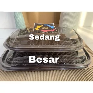 NAMPAN KUE/MIKA NAMPAN/TRAY KUE/NAMPAN PLASTIK/NAMPAN SUSHI ISI 10 PCS TERMURAH SEDANG DAN BESAR