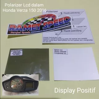 Polarizer lcd dalam Speedometer Honda Verza 150 2016