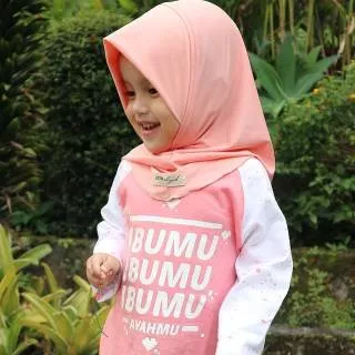 Ammarkids T-Shirt Akhwat Ibumu Kaos Raglan Baju Muslimah Anak Muslim Ammar Kids