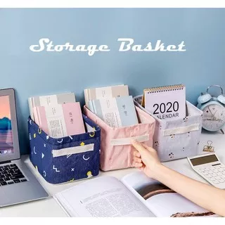 Storage Basket LINEN SERIES / Keranjang Serba Guna Penataan Barang motif terbaru