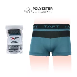 Taft - 3pcs Celana Dalam Pria Boxer Pendek Rajut CD Cowok Karet Besar Seamless TM BX 07