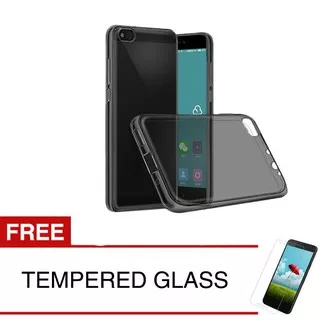 Case for Xiaomi Mi 5C - Abu-abu + Gratis Tempered Glass - Ultra Thin Soft Case