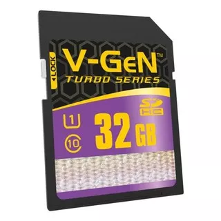 V-GeN SD Card SDHC 32GB - SDXC 64 GB Turbo Series Class 10 100MB/s