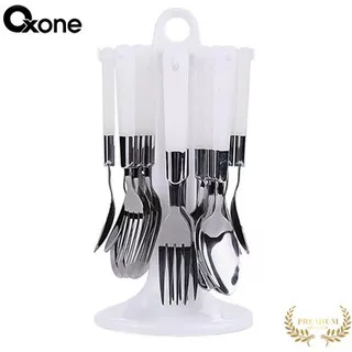 SENDOK & GARPU SET 24PCS OXONE Ox-7000 PERALATAN MAKAN STAINLESS STEEL KU 268