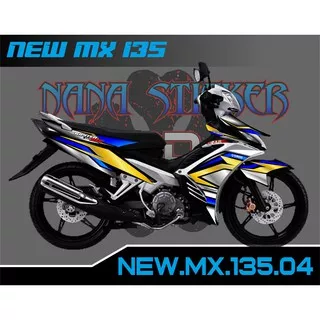 Striping NEW JUPITER MX 135 - Stiker MX 135 List Variasi Motor STICKER NEW MX 135 CODE 04