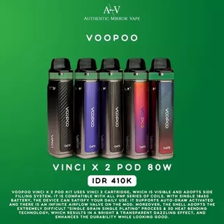 Voopoo Vinci X 2 80W 18650 Mod Pod Kit 100% Authentic By Voopoo - PS
