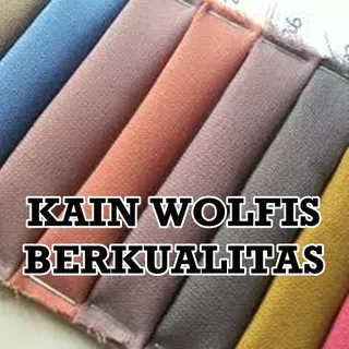 Kain Wolfis / Wolpeach / Wolvis / Wolpis Termurah premium gamis tunik fashion